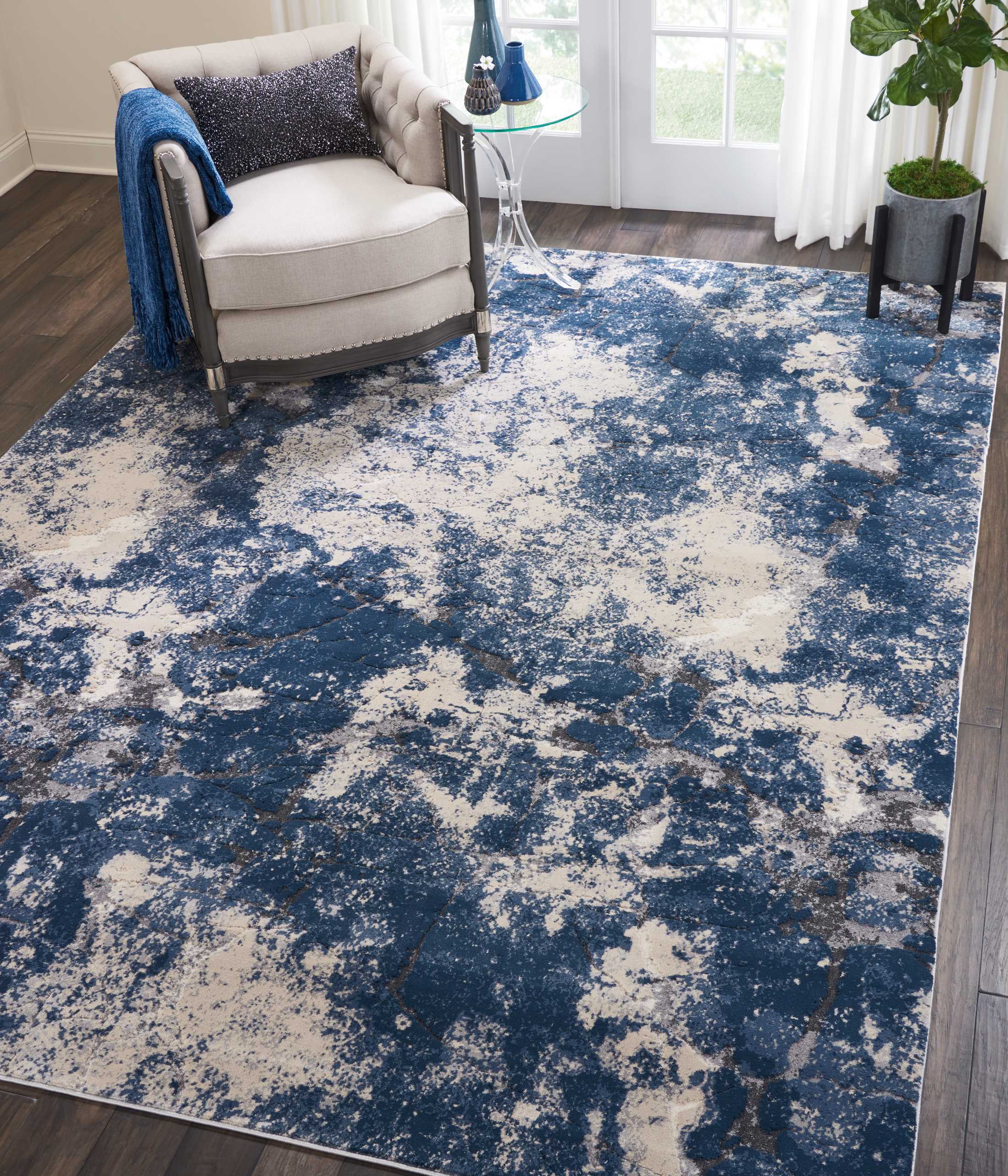 Heritage Beige/Blue Rug