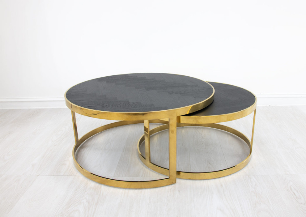 Vaman Nesting Coffee Table   Contemporary   Coffee Table Sets   by Rustic Home Furniture Deco  Houzz