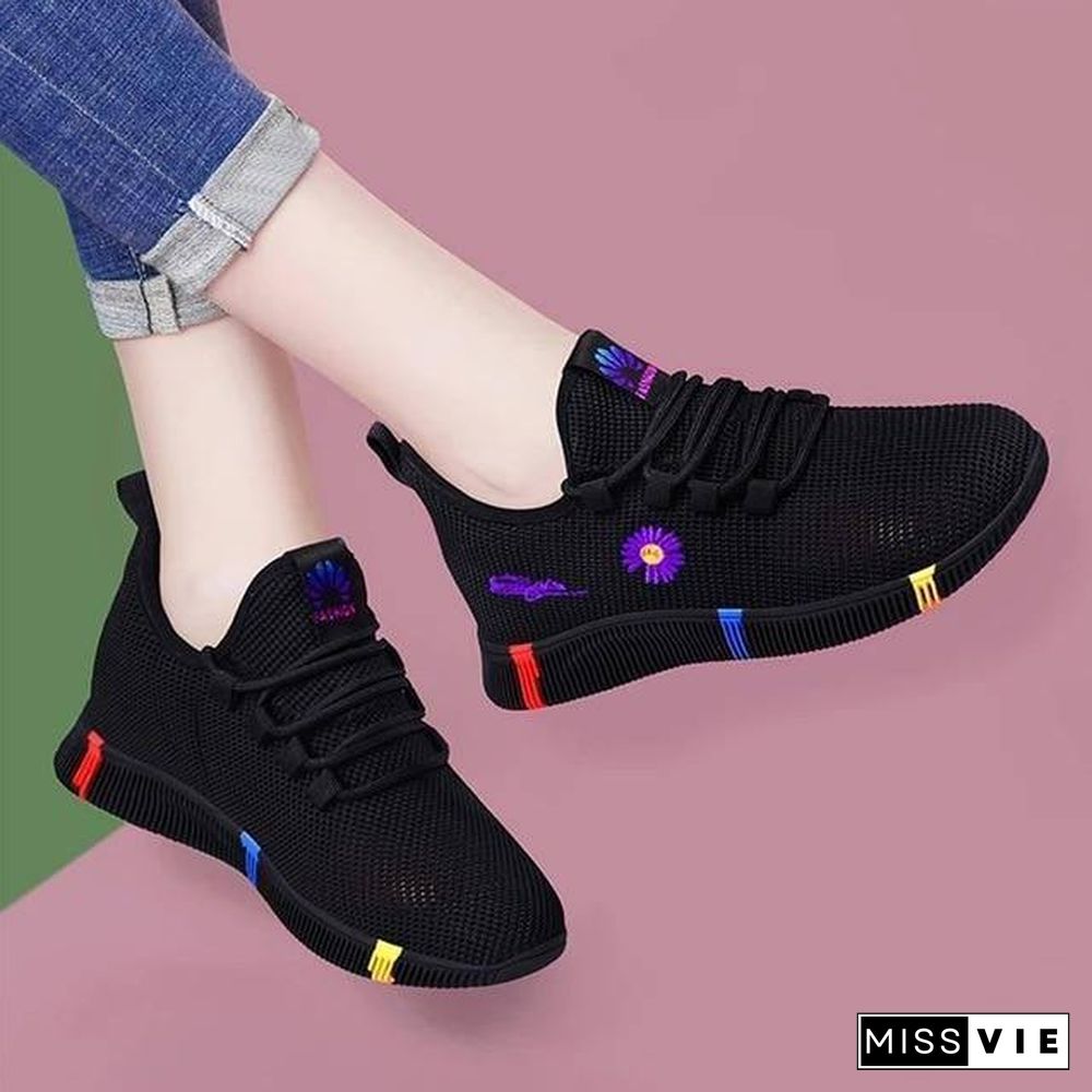 Spring Women Casual Shoes Breathable Mesh Platform Sneakers Women New Fashion Mesh Sneakers Shoes Woman Tenis Feminino