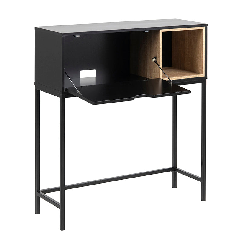 BATLEY Study Desk Console 91.5cm - Black & Natural