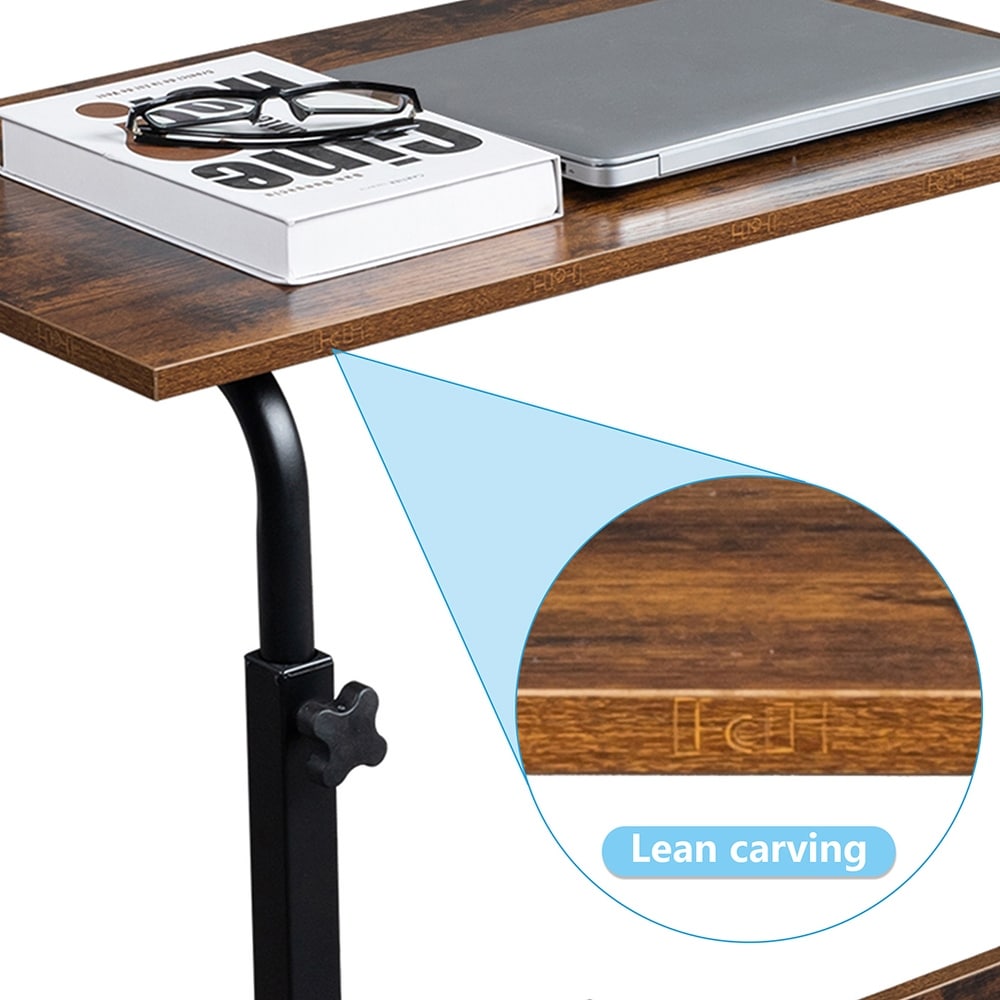 Mobile C Table End Table Adjustable Height with Baffle