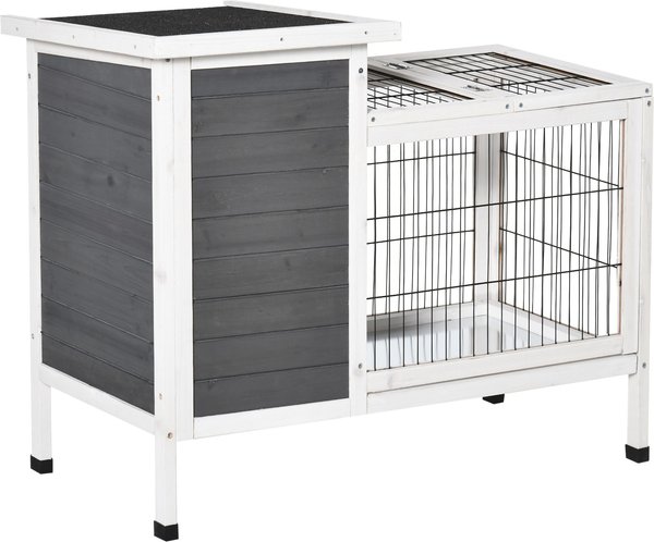 PawHut Wooden Outdoor Rabbit Hutch