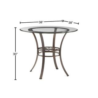 Southern Enterprises Leister Dark Brown Dining Table HD014906