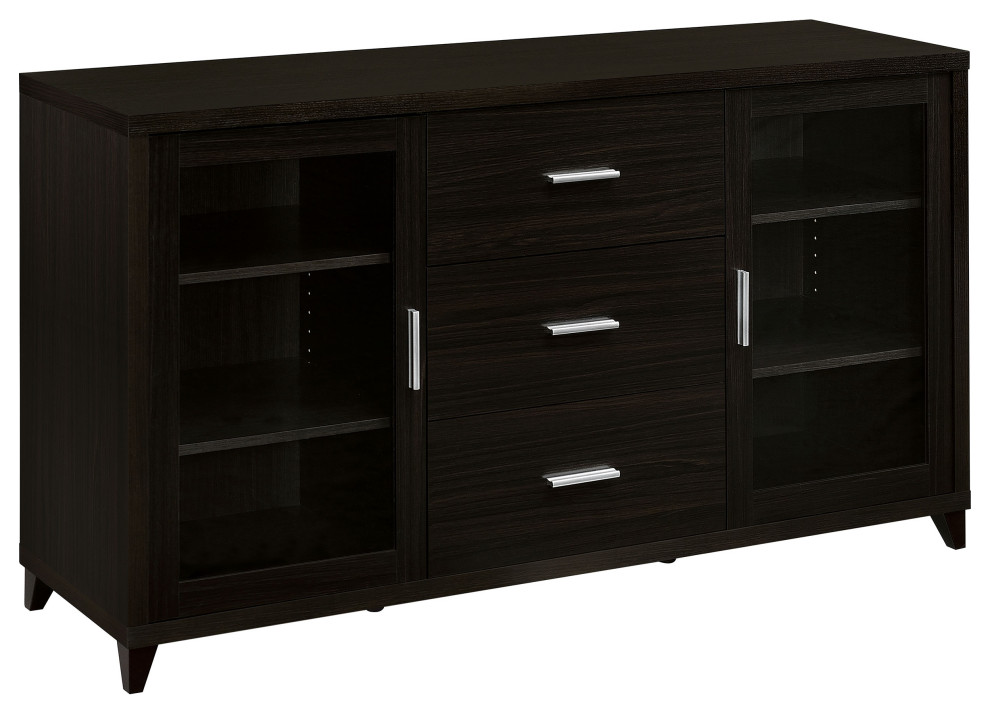 Lewes 4 piece Entertainment Center Cappuccino   Modern   Entertainment Centers And Tv Stands   by Modon  Houzz