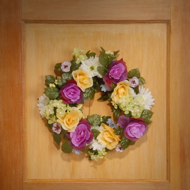 Decorated Wreaths With Daisies Roses And Hydrangeas 18 quot