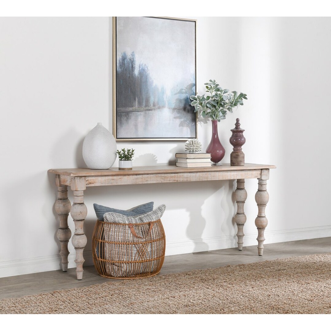 Blair Natural Beige Console Table by Kosas Home