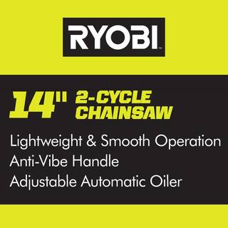 RYOBI 14 in. 37cc 2-Cycle Gas Chainsaw RY3714