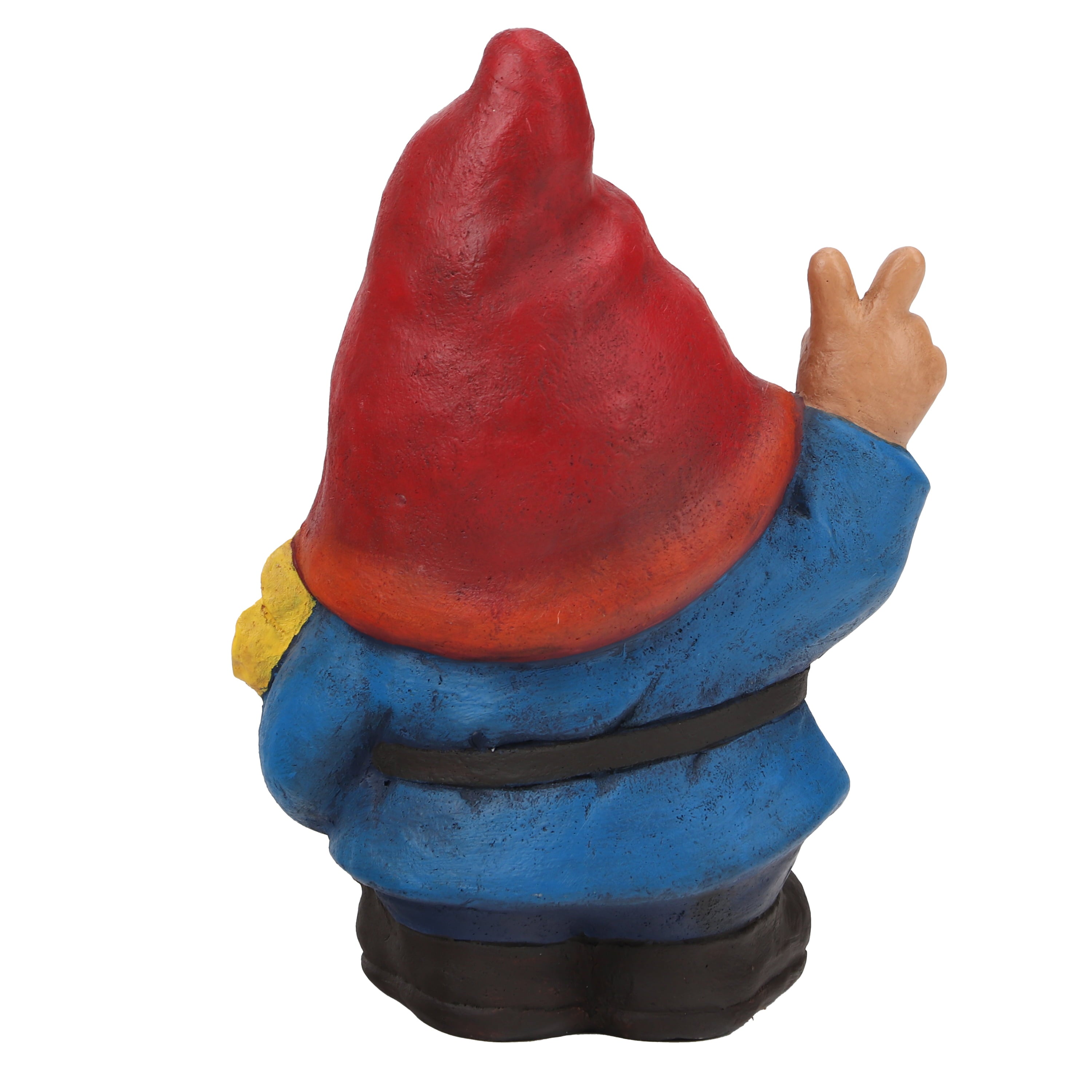 Mainstays Outdoor Red Blue Gnome Garden Statue, 6.75 in L x 4.5 in W x 9.75 in H