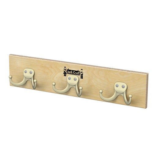 Jonti-Craft 0764JC Wall Mount Coat Rail - 4 Hooks