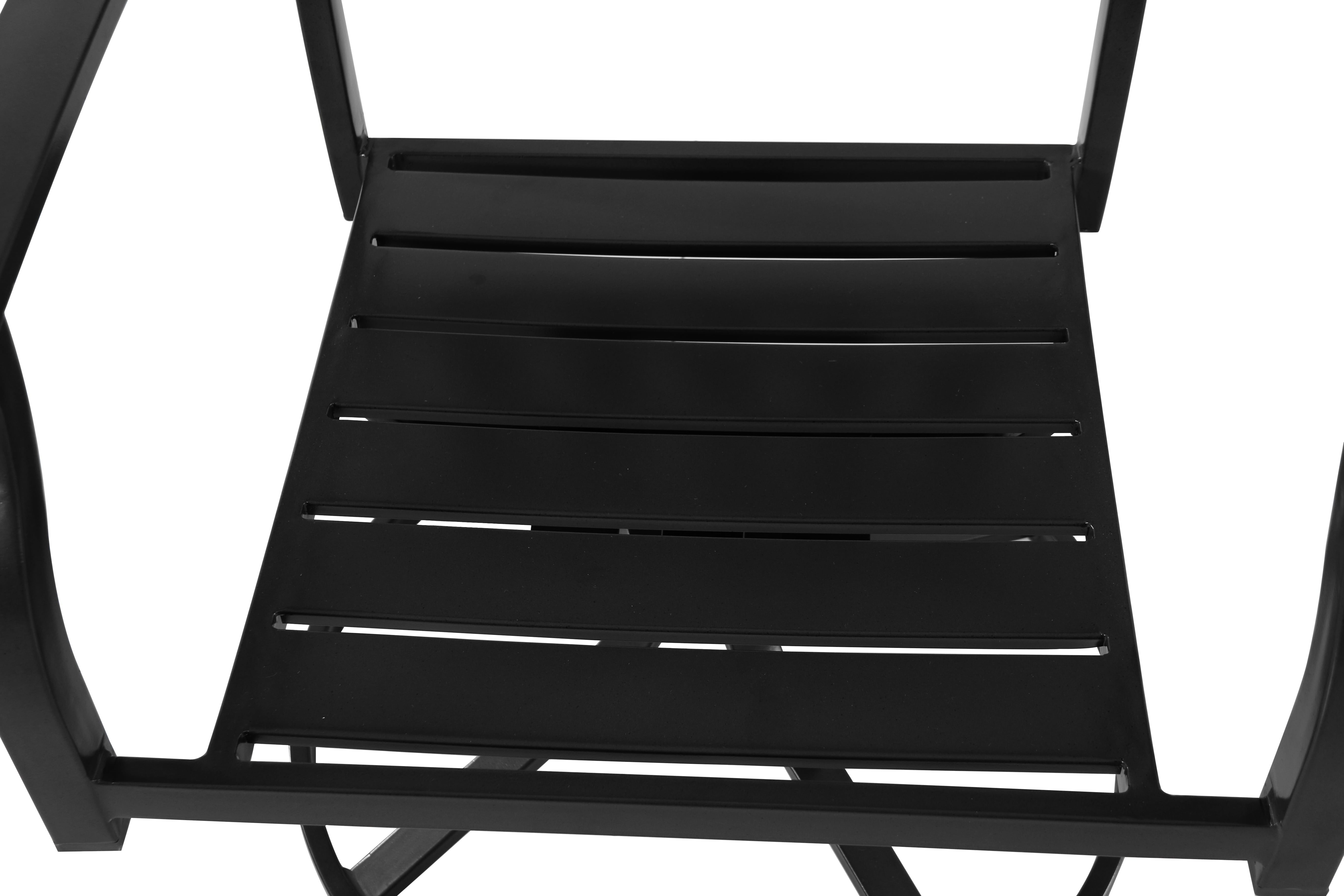 Better Homes & Gardens Camrose Outdoor Dining Chair - Steel - Set of 2 - Swivel - Black