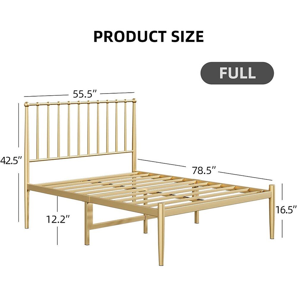 Queen Bed Frame Platform Bed with Headboard 14 Inches with Storage