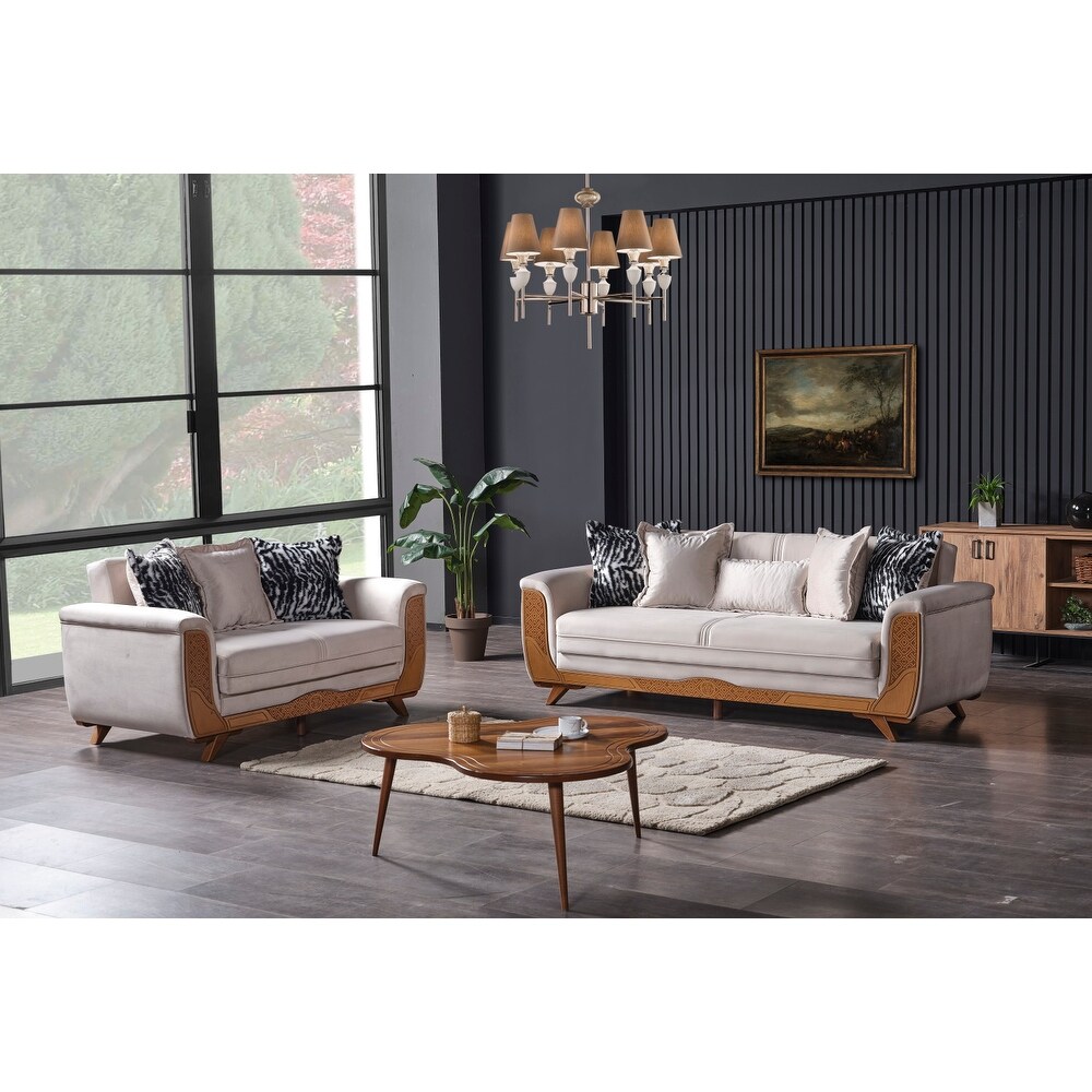 Alarko 2 piece 1 Sofa And 1 Loveseat Living Room Set