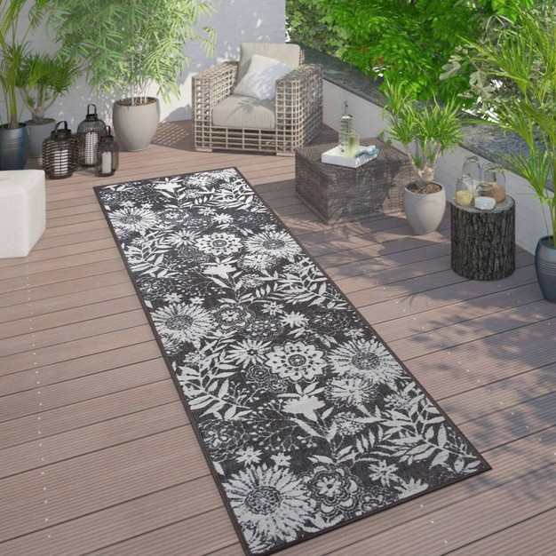 World Rug Gallery Modern Floral Flowers Indoor outdoor Area Rug