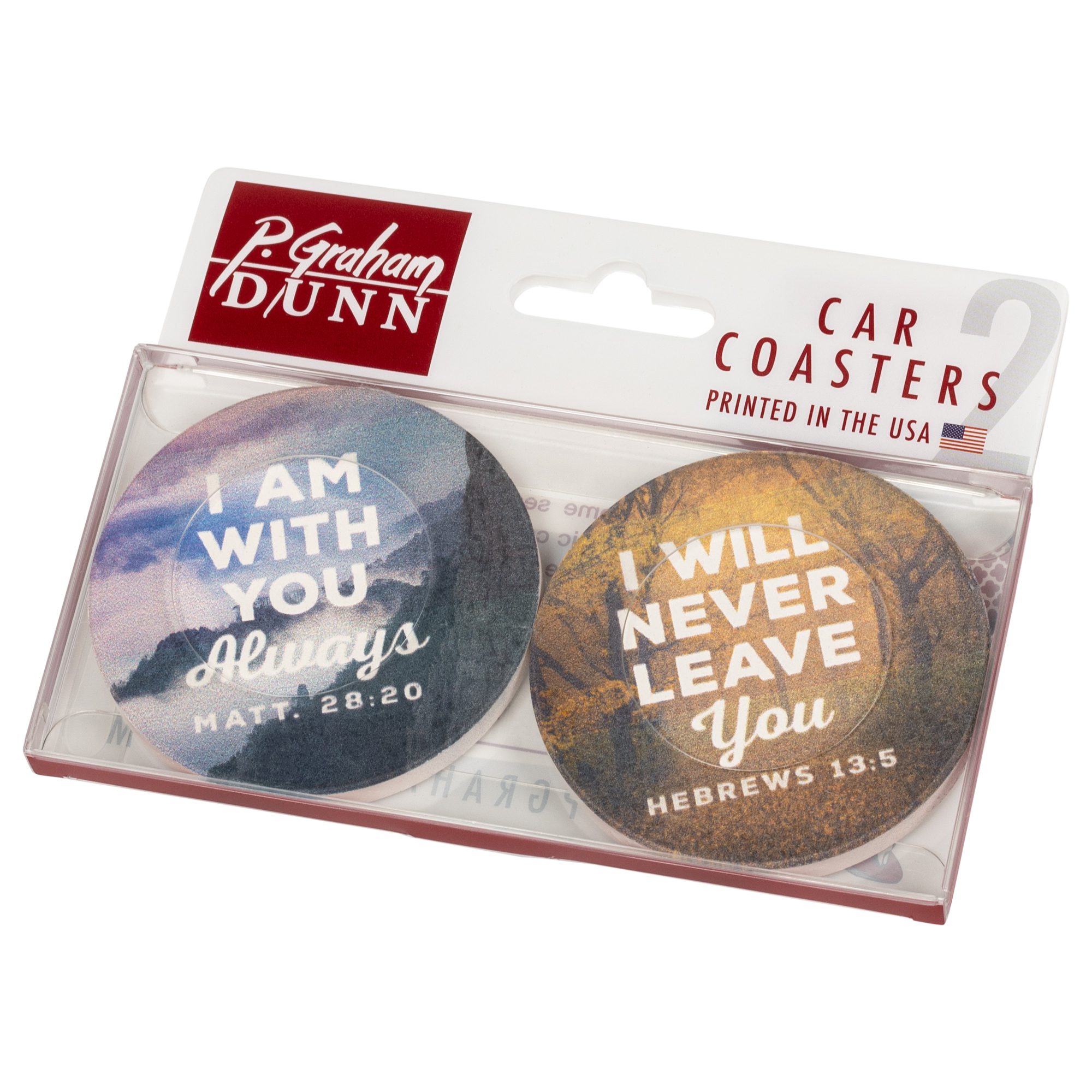 Car Coaster Set-I Am With You (Nature) (Set Of 2)