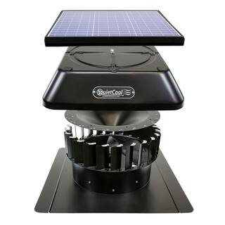 QuietCool 40-Watt Hybrid SolarElectric Powered Roof Mount Attic Fan with Included Inverter AFR SLR-40