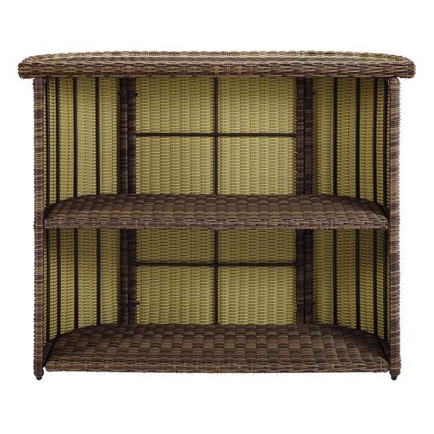 Bradenton Outdoor Wicker Bar Crosley