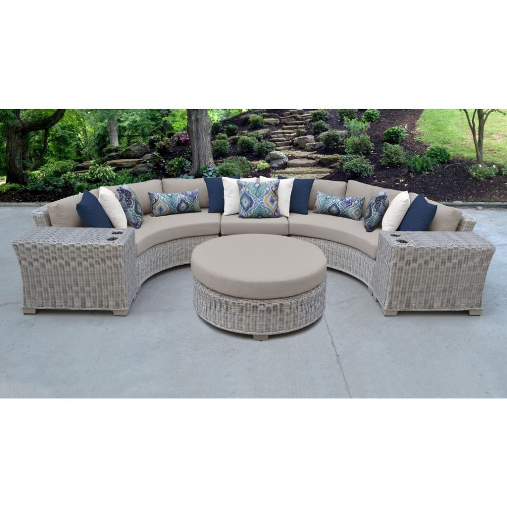 7 4582 Nixon Recliner  Ponytail   Tropical   Outdoor Lounge Sets   by BisonOffice  Houzz