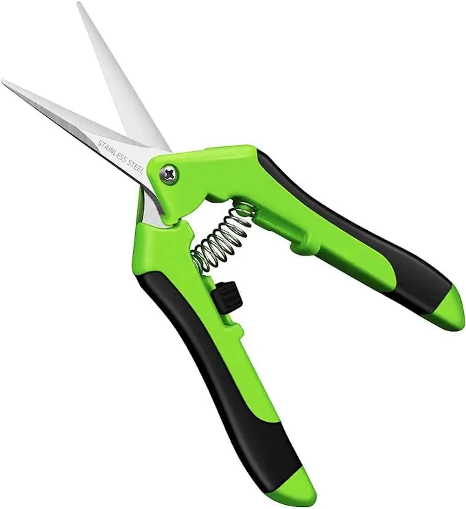 6.5in Gardening Scissors Hand Pruner Pruning Shear with Straight Stainless Steel Blades