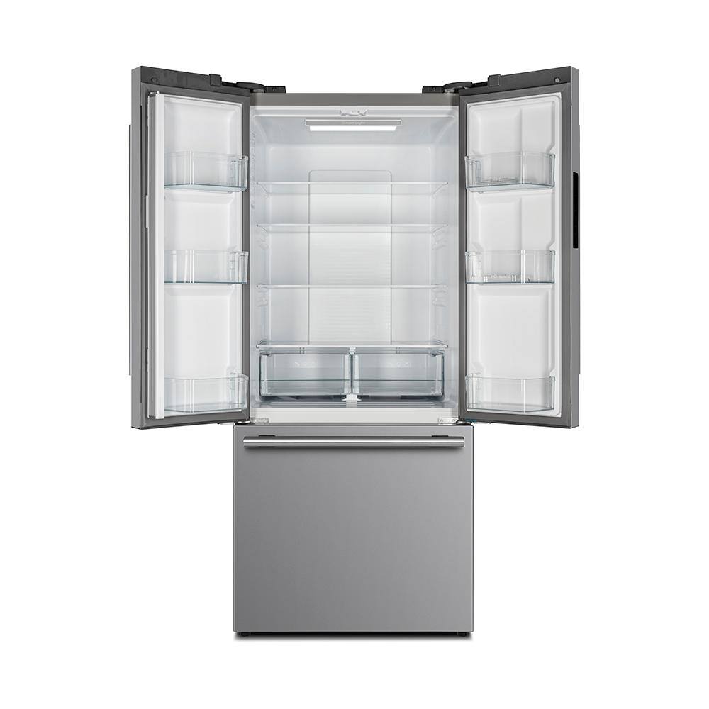 Forno 31 in 17.5 cu ft French Door No Frost Refrigerator with Ice Marker in Stainless Steel FFFFD1974-31SB