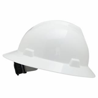 Msa 454 475369 White V Gard Hat W/Ratchslotted