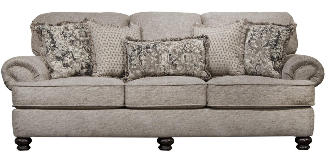 Freemont Pewter Sofa and Loveseat