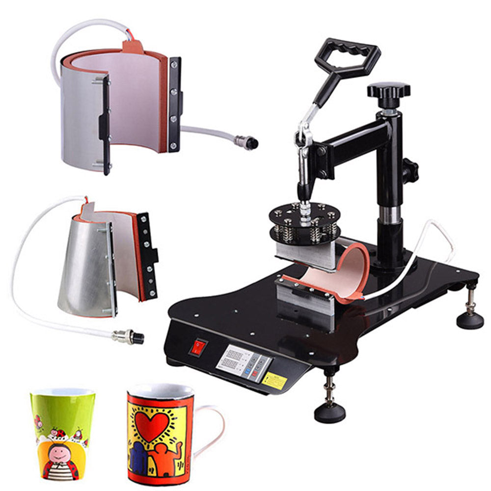 Yescom Digital Heat Press Sublimation Transfer Machine 6in1 15x15 Black