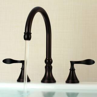 Kingston Brass French 2-Handle Deck-Mount Roman Tub Faucet in Oil Rubbed Bronze HKS2345DFL