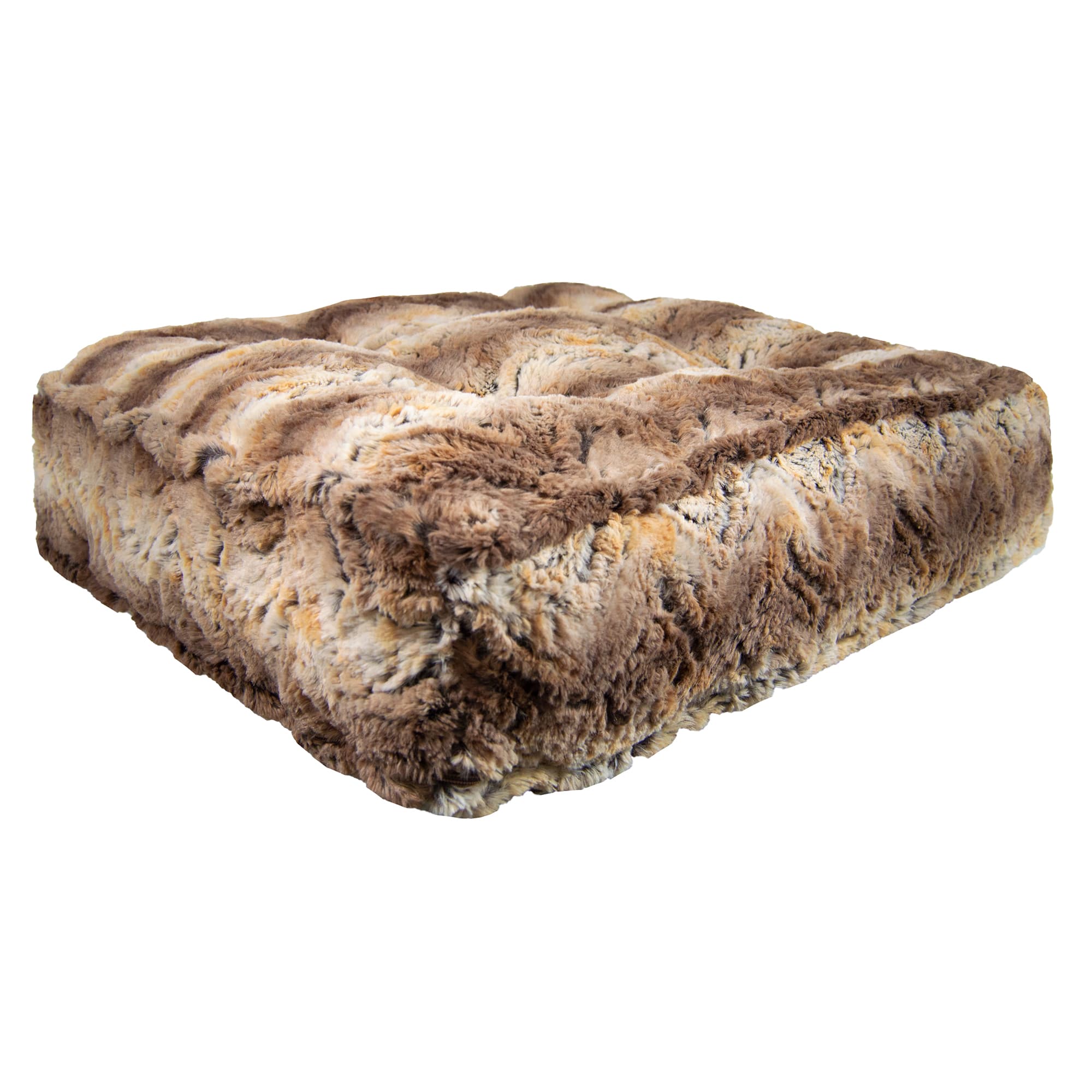 Bessie and Barnie Simba Luxury Extra Plush Faux Fur Rectangle Dog Bed， 28