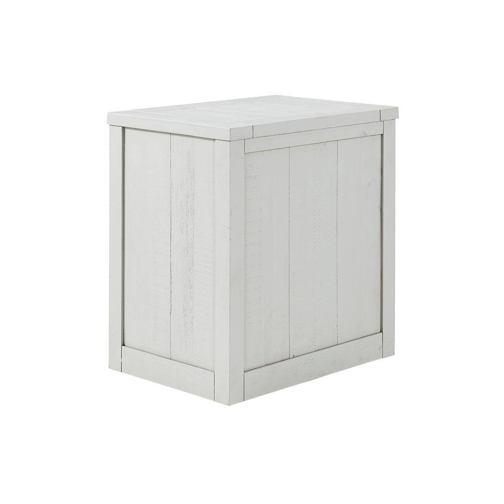 Martin Svensson Home Monterey White Stain File Cabinet with 2-Drawers and Fingerprint Lock 7908909