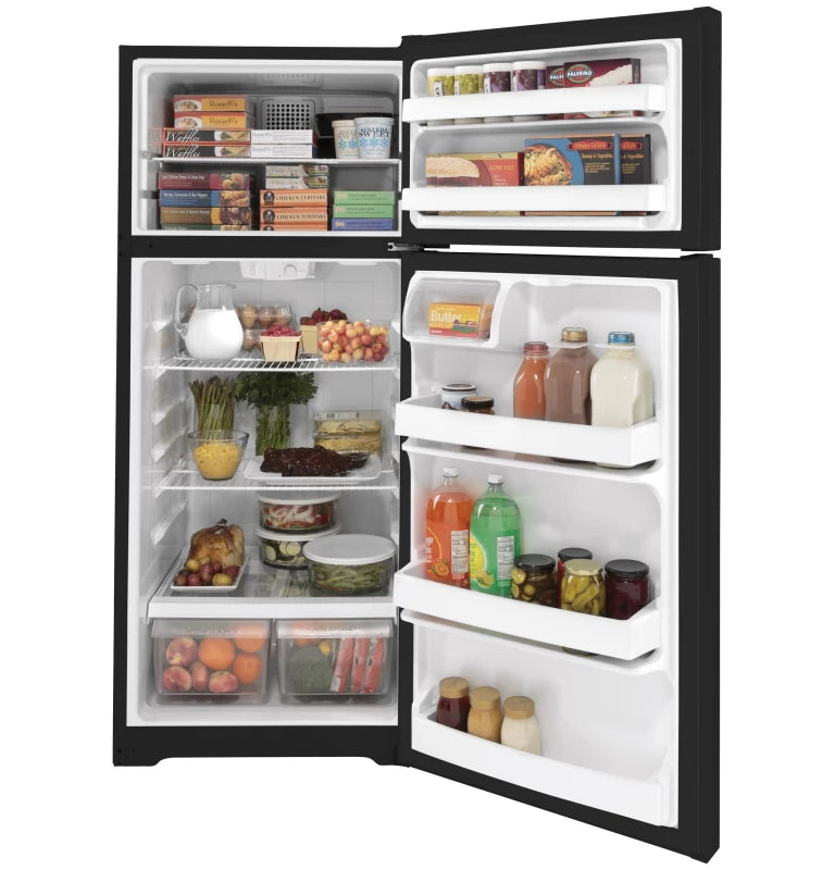 18.cu.ft fridge black  -  GTS18DTN