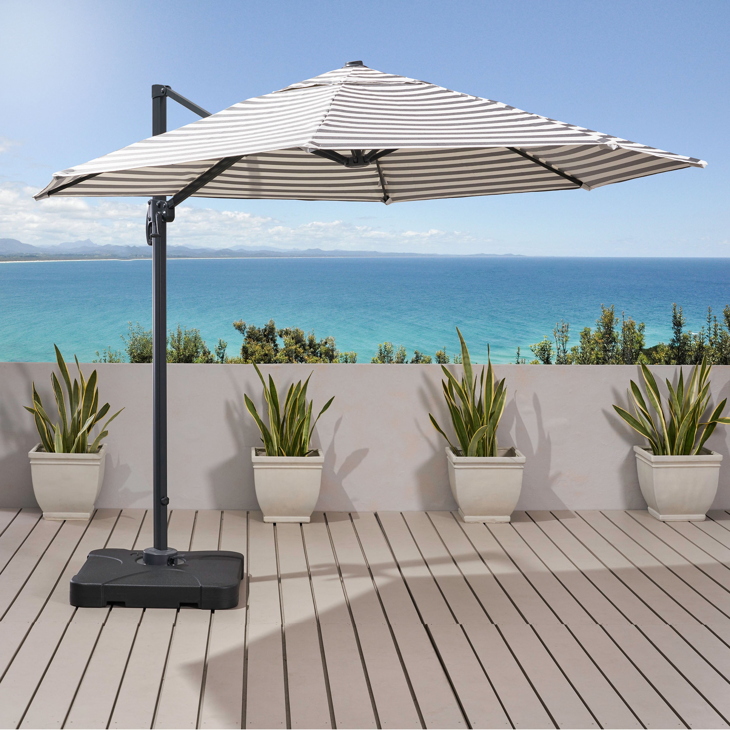 Alannah 9.6 Ft. Outdoor Canopy Sunshade Umbrella