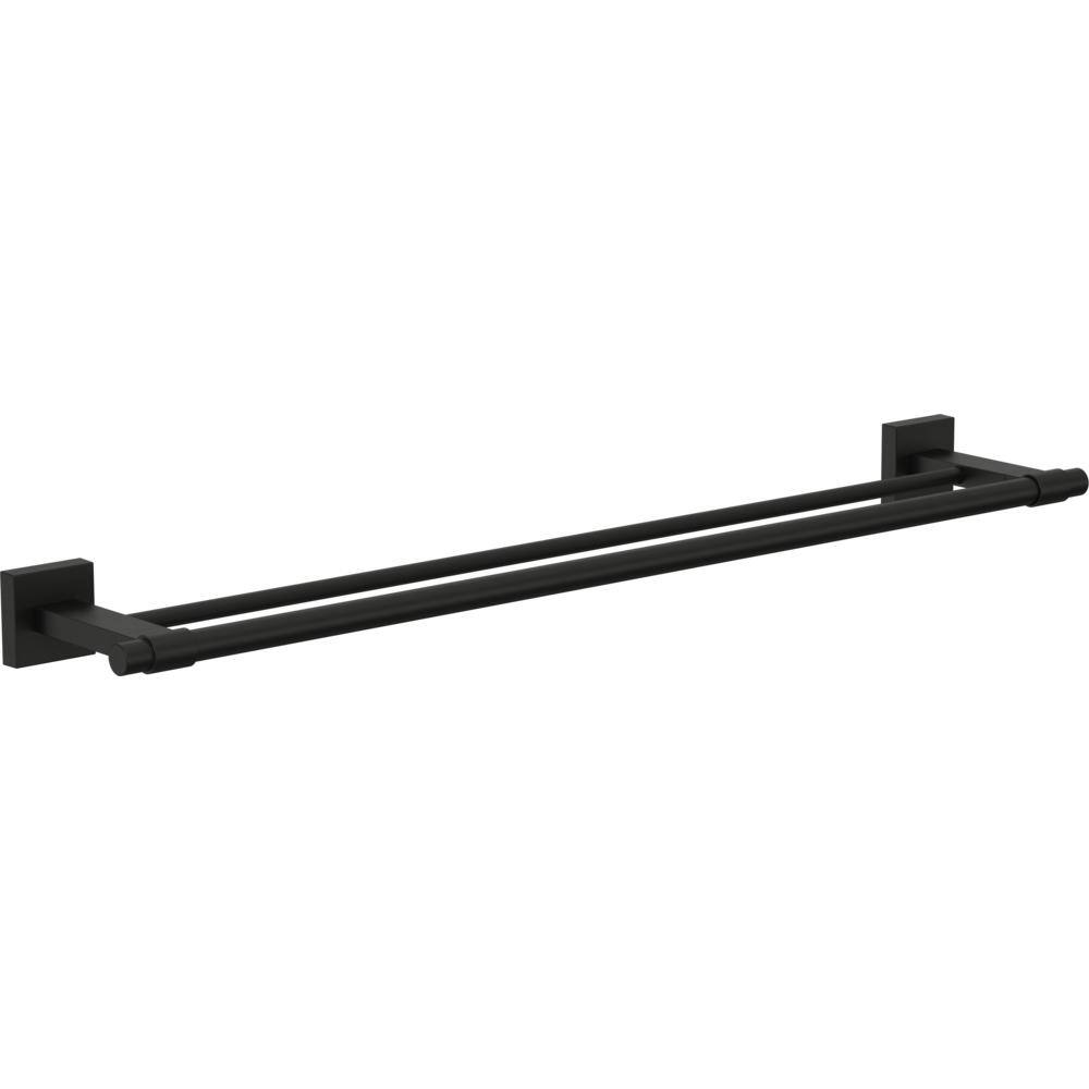 Franklin Brass Maxted 24 in. Double Towel Bar in Matte Black MAX25-FB