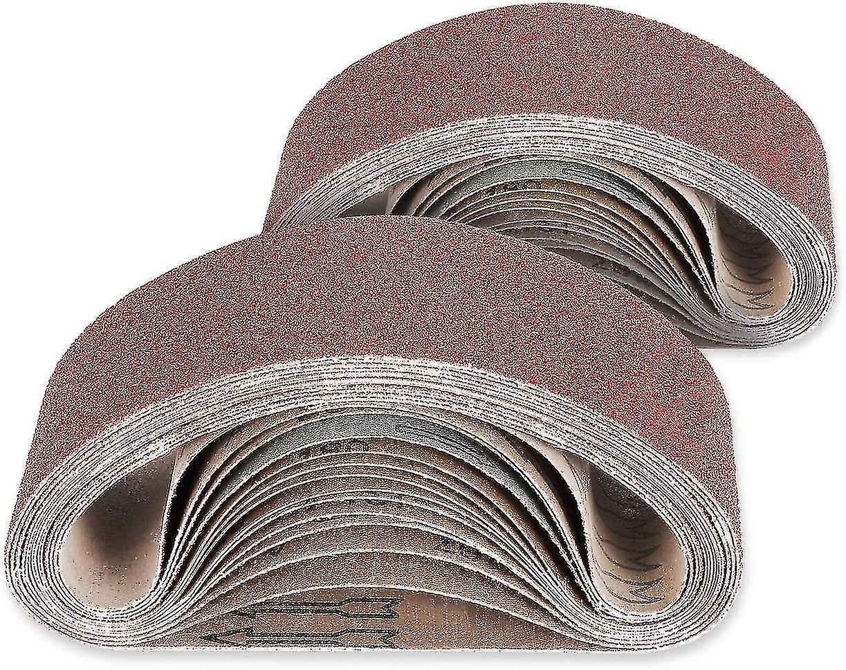 16pcs Sanding Belt，75x533mm 2x Cloth Sanding Belts 40/60/80 Etc(aluminum Oxide)