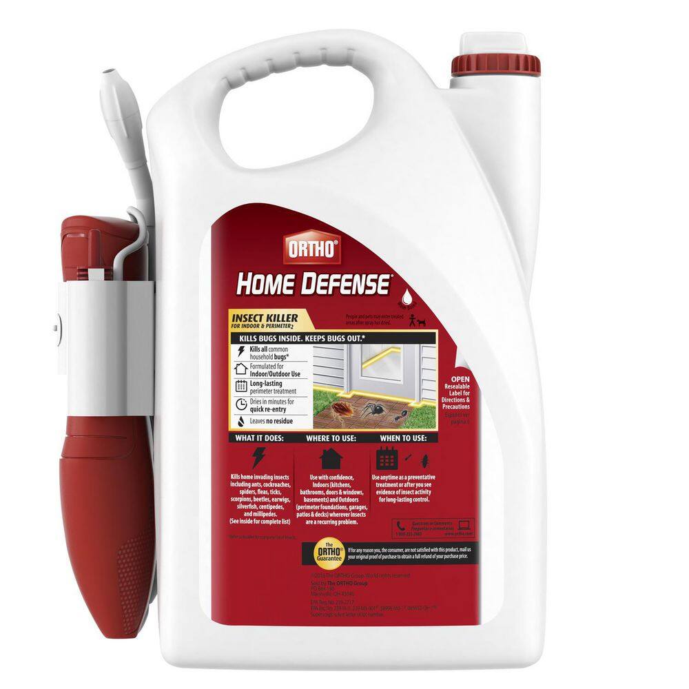 Ortho Home Defense 1.33 Gal. Perimeter and Indoor Insect Killer with Wand and 1.33 Gal. Refill Bundle VB00029