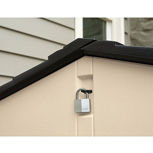 Rubbermaid Outdoor Slide-Lid Storage Shed, Beige, 6 ft. x 5 ft.