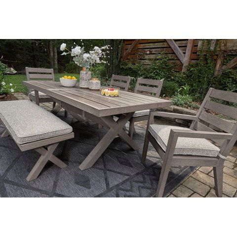 Poly Teak Taupe Outdoor Dining Sets