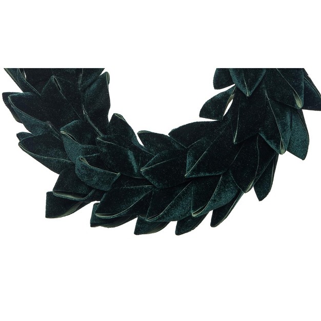 Gallerie Ii Velvet Emerald Green Wreath