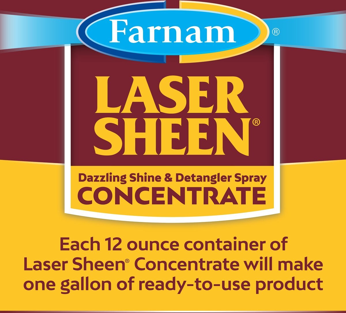 Farnam Laser Sheen Concentrate Horse Shine and Detangler