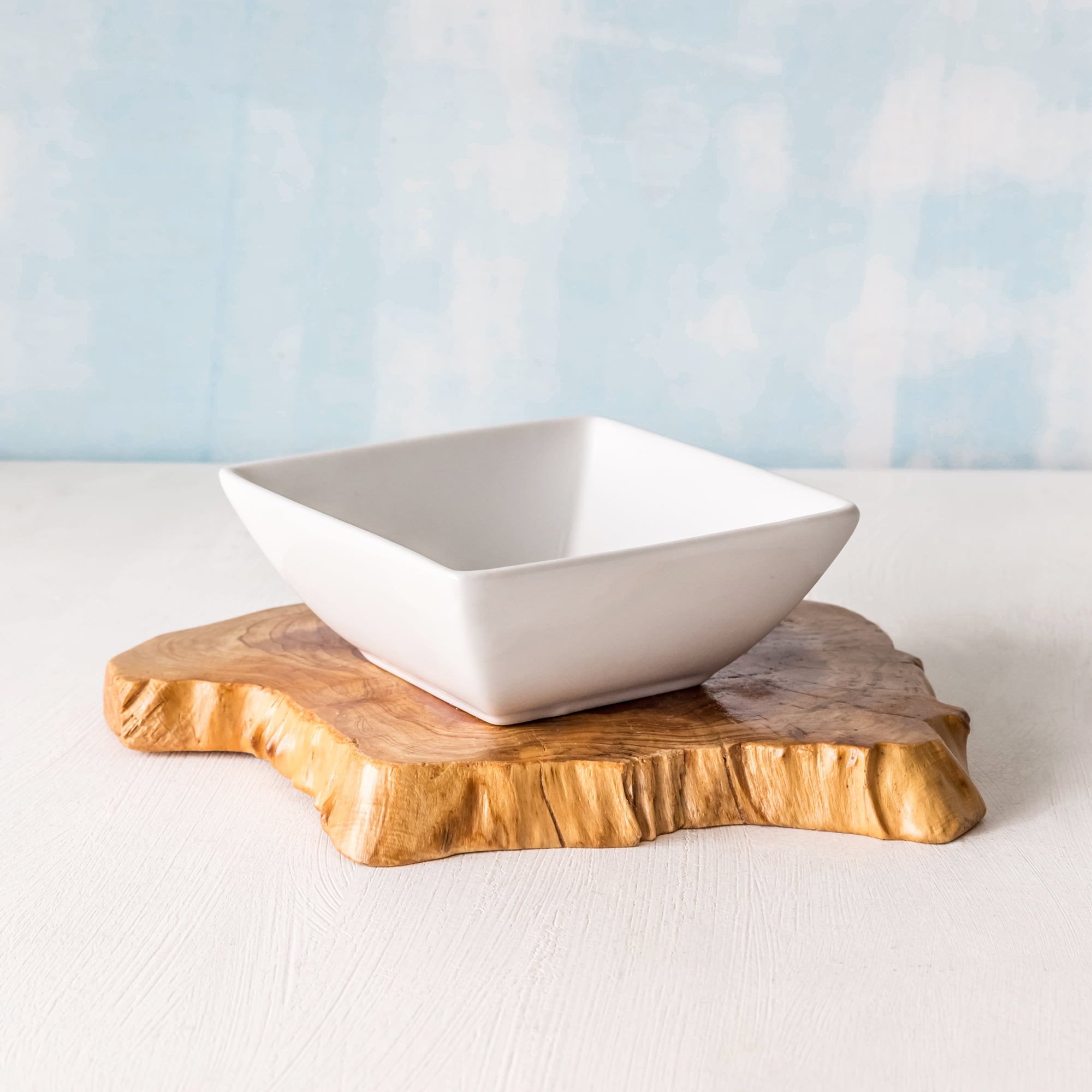 Better Homes and Gardens- White Large Square Porcelain Serve Bowl