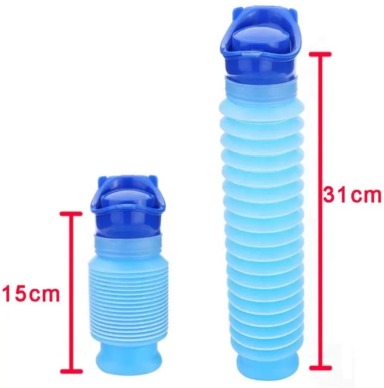 750ML Male Female Portable Mobile Toilet Potty Pee Urine Bottle Reusable Emergency Urinal for Camping Car Travel Traffic