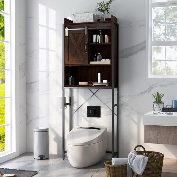 Costway 91476285 4 Tier Multifunctional Toilet Sor...