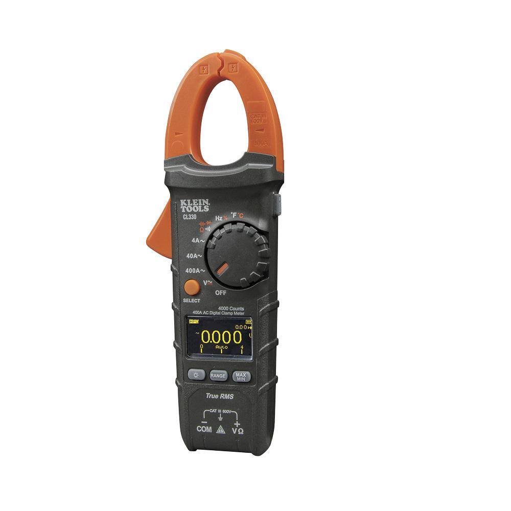 Klein Tools 400A AC Auto-Ranging Digital Clamp Meter CL330