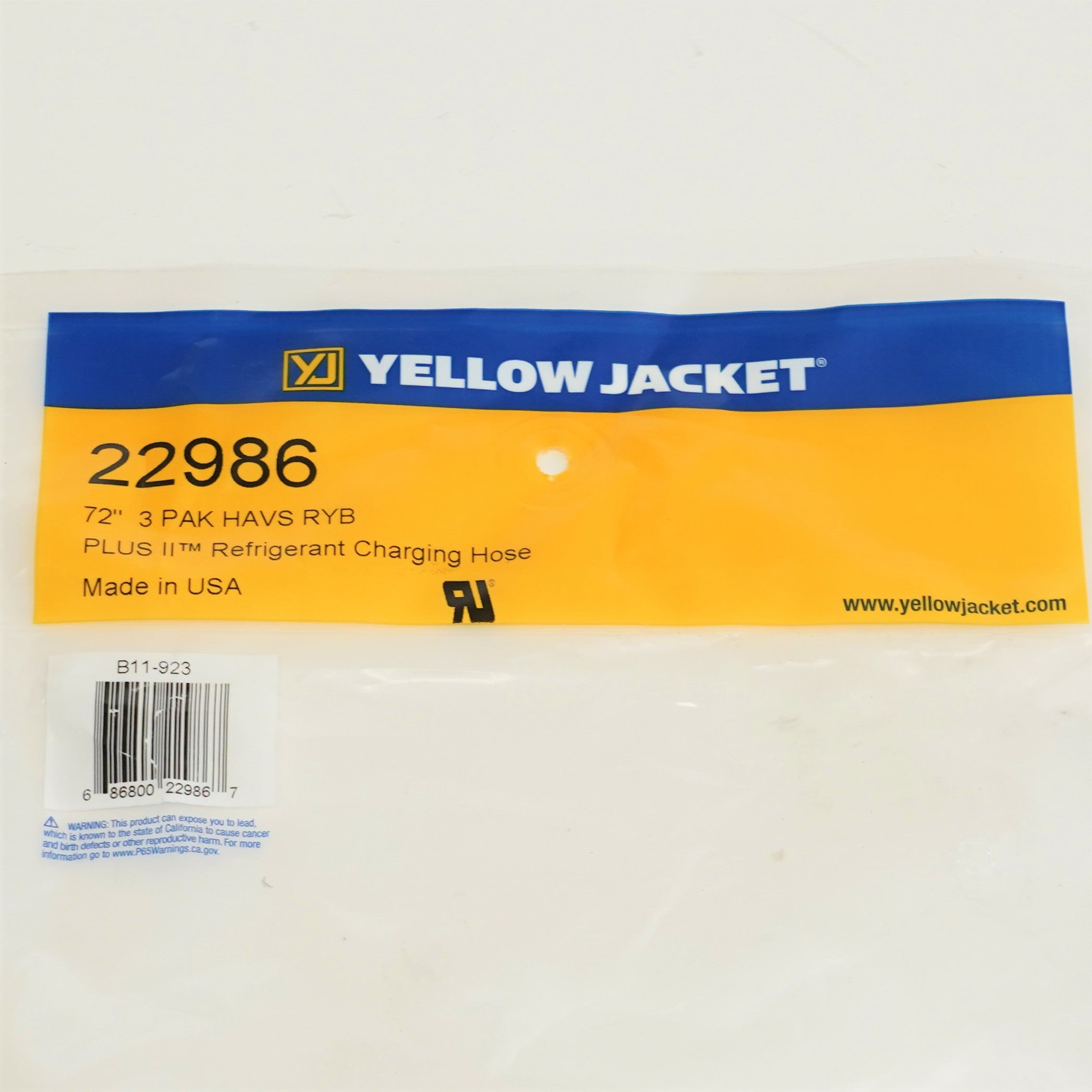 Yellow Jacket 22986 - Plus II 1/4' Hose with SealRight Low Loss Anti