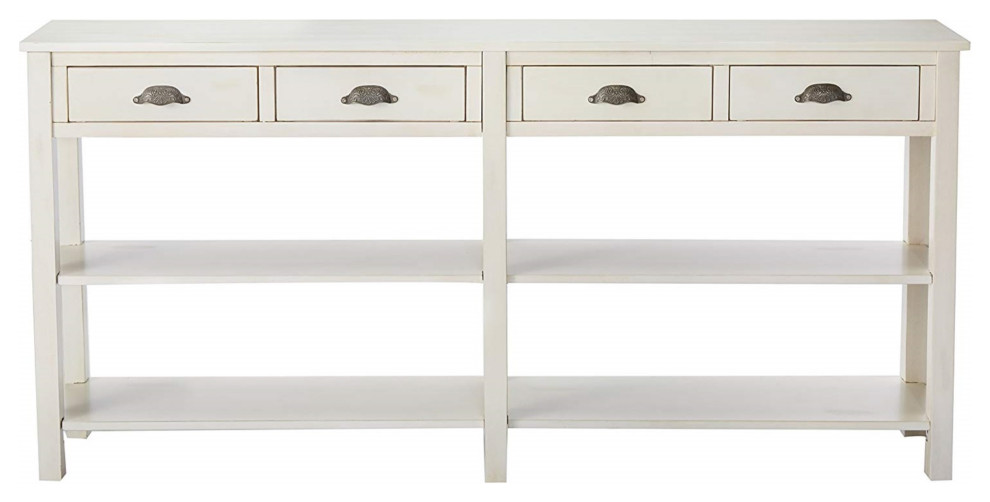 Cream Crackle Console   Transitional   Console Tables   by GwG Outlet  Houzz