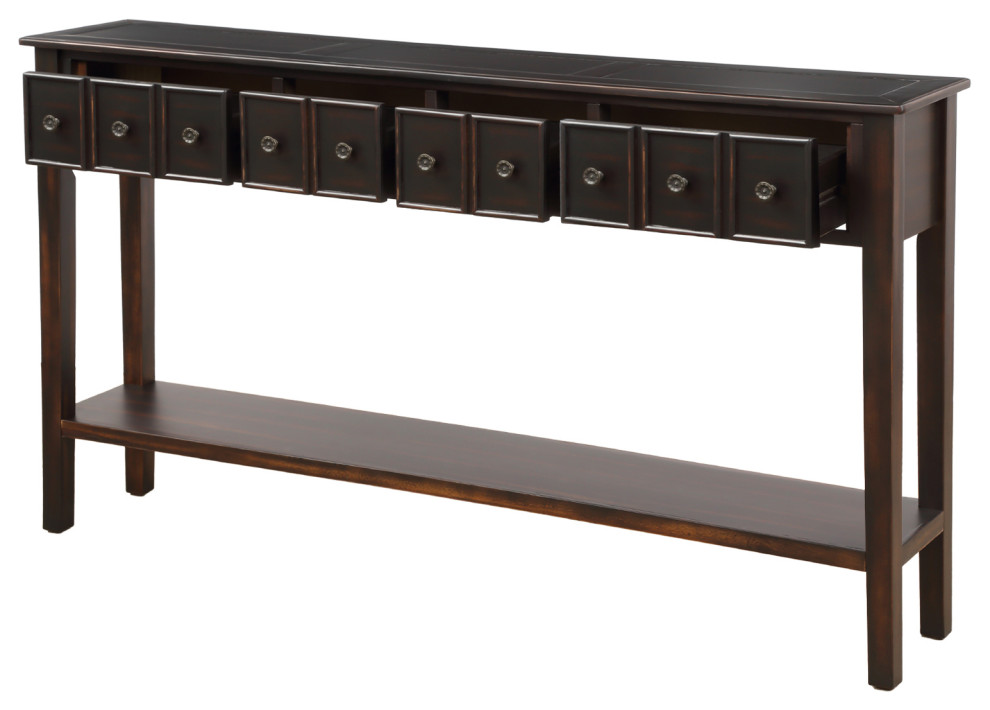 TATEUS Rustic Entryway Console Table  60 quotLong Sofa Table   Rustic   Console Tables   by TATEUS LLC  Houzz