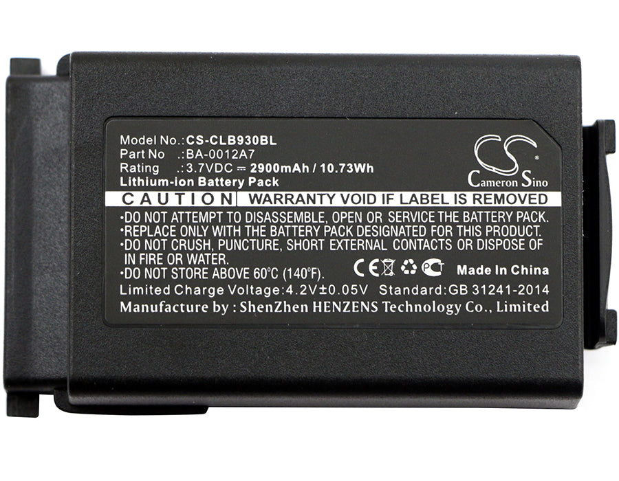 Cipherlab 9300 9400 9600 CPT 9300 CPT 9400 CPT 960 Replacement Battery BatteryClerkcom Barcode