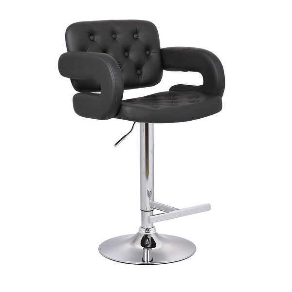 Porch and Den Coal Creek Modern Upholstered Adjustable Bar Stool