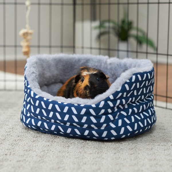 Frisco Herringbone Small Pet Plush Round Cuddler