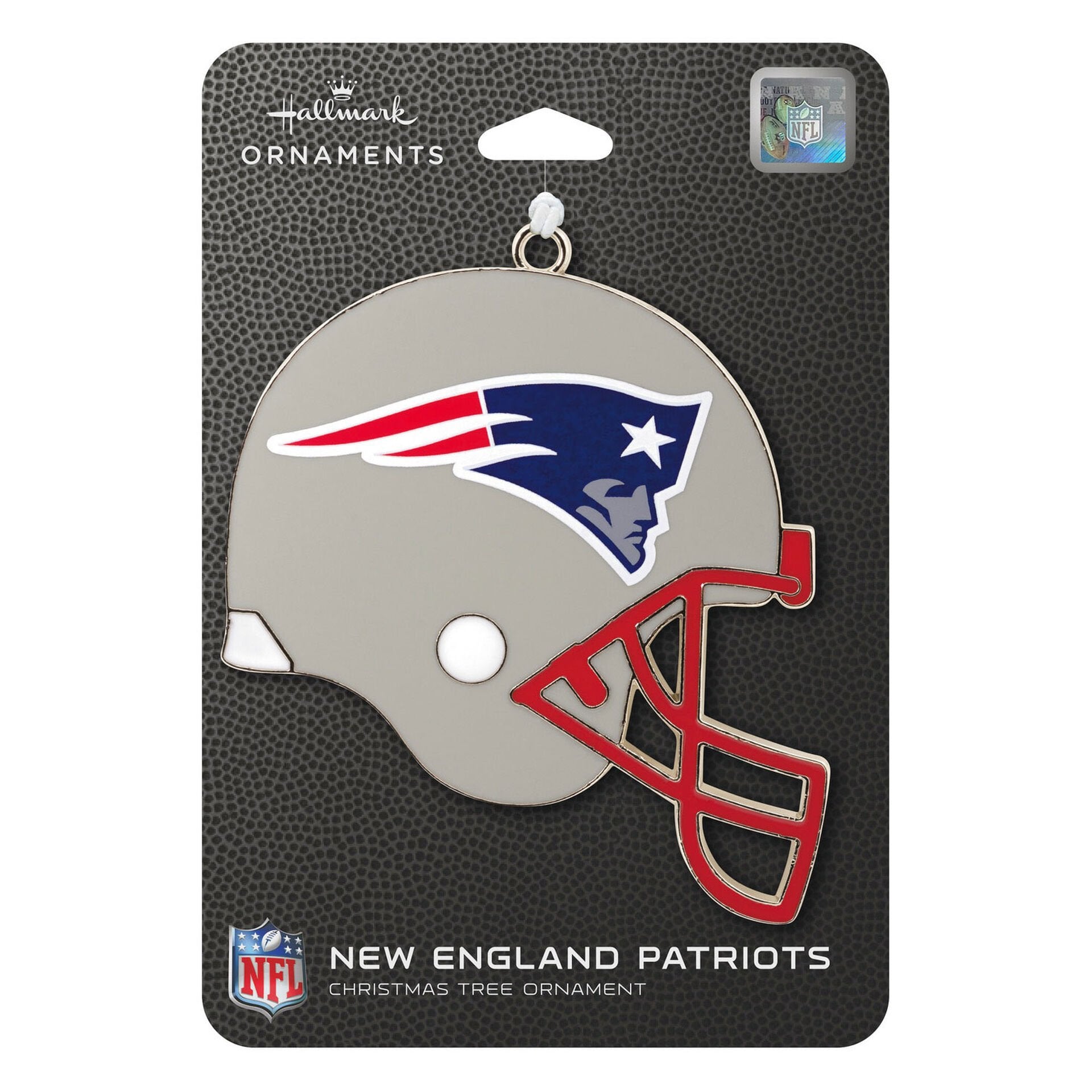 Hallmark  NFL New England Patriots Football Helmet Metal Hallmark Ornament