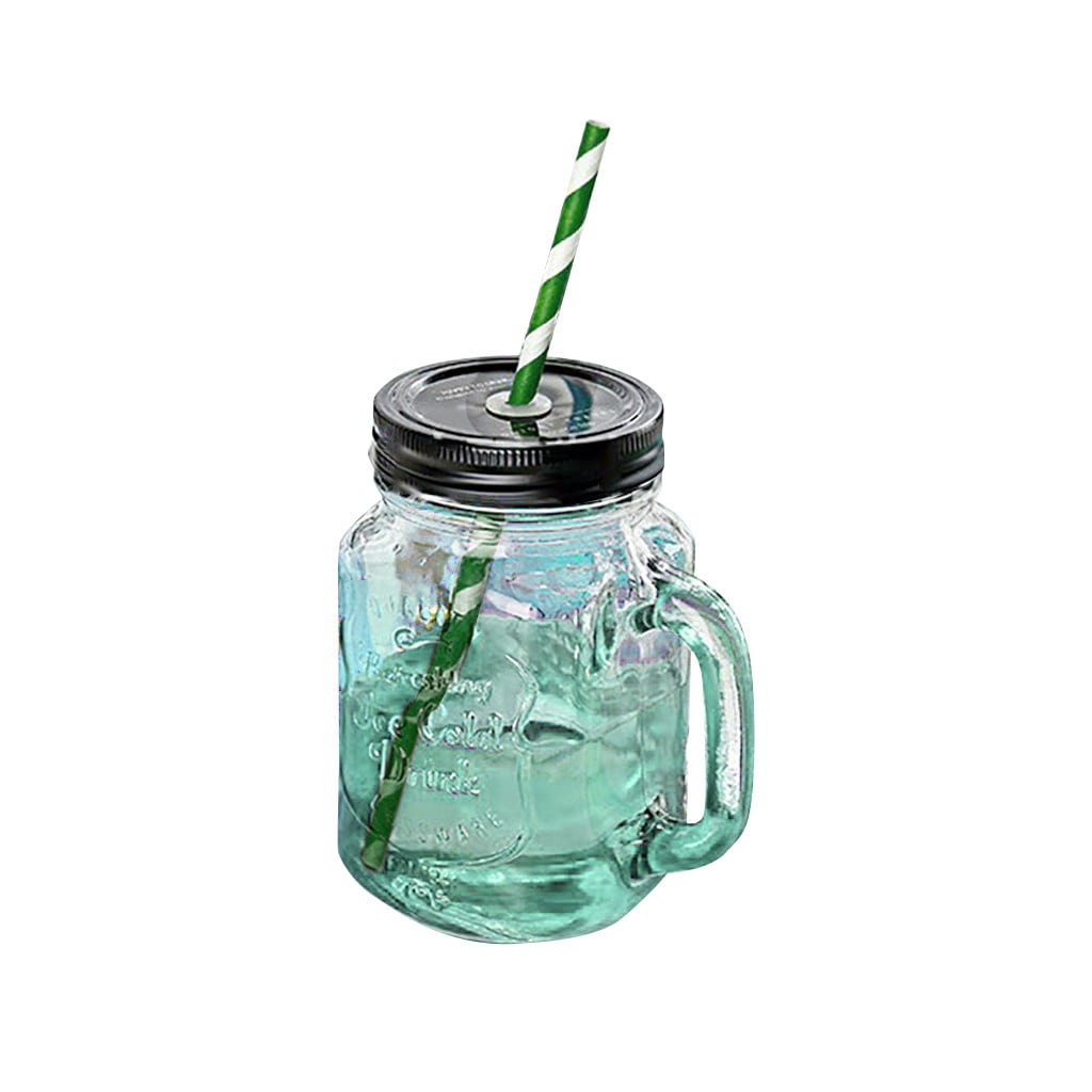 Tangnade Kitchen Utensils and Decorations Mason Jar Glass Summer Style Design Cup With Household Drinking Coffee Cup